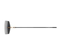 Fiskars OneClick Râteau à Feuilles et Manche L, Set pour Grandes pelouses | Assemblage facile, Largeur râteau : 51 cm, Longueur manche : 161 cm, Aluminium léger/Plastique, 1080713