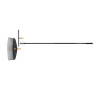 Fiskars OneClick Râteau à Feuilles, râteau de Sol et Manche L, Set, 1080716