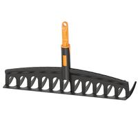 Fiskars Râteau OneClick universel – dents courbées, changement en un clic, Noir/Orange