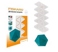 Fiskars Papier Jewel 3D, Modèle Géode, Pour la Création de Formes 3D, Plastique, Blanc, 1059566