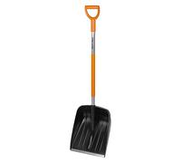 Fiskars Pelle à neige, Largeur: 35 cm, Tête en plastique/Manche en aluminium, Noir/Orange, SnowXpert, 1003468