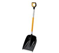 Fiskars Pelle à neige pour petites et grandes quantités de neige, série X, longueur : 132 cm, aluminium/polymère, noir/orange/gris, 1057177