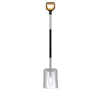 Fiskars Pelle pour soulever et déplacer les Matériaux en Vrac et la Neige, longueur : 130 cm, Lame renforcée en Acier au bore, Noir/orange, Xact, 1066731