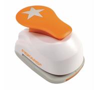 Fiskars Perforatrice à levier Étoile Ø 2,5 cm Acier/Plastique Blanc/Orange Droitiers/Gauchers M