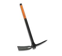 Fiskars Pioche forgée ErgoComfort 90 cm, tête acier carbone, manche fibre de verre, 3 kg (1002209)