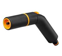 Fiskars Pistolet Pulvérisateur à Douchettes multiples, 2 Fonctions, avec Schéma de Jet et de Rinçage, Débit réglable en continu, Taille universelle, Noir/Orange, 1052182