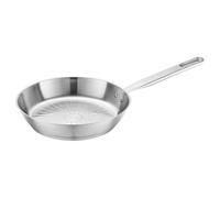 Fiskars Poêle, Ø 24 cm, All Steel pure, Poêle non revêtue, Convient pour toutes les cuisinières, Inox recyclé, Argent, 1065627