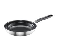 Fiskars Poêle, Ø 24 cm, Poêle Anti-adhésive, Convient pour toutes les Cuisinières, Inox recyclé, Functional Form, Argent/Noir, 1072310