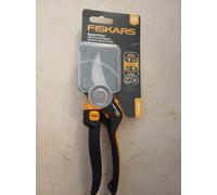 Fiskars Sécateur Bypass X-Series DualAction P981 - 2-en-1, poignée ergonomique, Noir/Orange