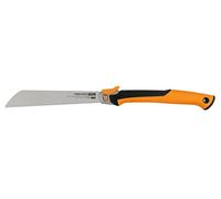 Fiskars Pro Scie à coupe tirante pliante, Longueur de lame : 25 cm, 13 TPI, Noir/Orange, PowerTooth, 1062933