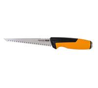 Fiskars Pro Scie à Guichet, Étui inclus, Longueur de lame : 15 cm, 7 TPI, Noir/Orange, PowerTooth, 1062935