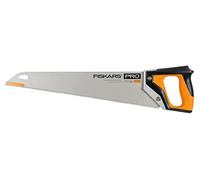 Fiskars Pro Scie égoïne pour Bois, Stratifiés et PVC, Longueur de lame : 50 cm, 9 TPI, Noir/Orange, PowerTooth, 1062919