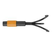 Fiskars Quikfit Cultivateur Pioche 3 Dents Jardin Acier au Carbone 9cm Large ,