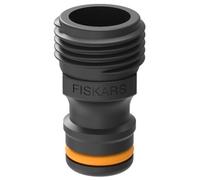 Fiskars Nez de robinet 1027060 - Filetage mâle Ø 21 mm (G1/2) universel, noir/orange, 10 g