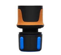 Fiskars Raccord de Tuyau, Points de contact SoftGrip, Taille universelle, Ø 1,3-1,5 cm (1/2-5/8''), 30 g, Noir/Orange/Bleu, 1027072