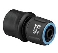 Fiskars Raccord de Tuyau, Taille universelle, Ø 13-15 mm (1/2 - 5/8"), FiberComp, 30 g, Noir/Bleu, FLOW, 1054786