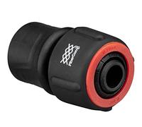 Fiskars Raccord de Tuyau, Taille universelle, Ø 19 mm (3/4"), FiberComp, 40 g, Noir/Rouge, FLOW, 1054787