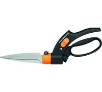 Fiskars Rasenkantenschere Servo-System GS42, Garten Schere, Outdoorschere, Gartenzubehör, Stahl / Kunststoff, Schwarz / Orange, 32 cm, 1000589