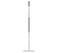 Fiskars Râteau à Dents Courbes Ergonomic, Argent/noir