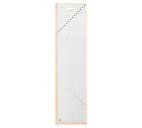 Fiskars Règle à Patchwork, 15 x 60 cm, Surlargeur de Couture de 1 cm, Lignes de quadrillage d'un demi-centimètre interrompues, Lignes d'angle, plastique PET, 1066360