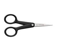 Fiskars ReNew Ciseaux, Longueur : 12,4 cm, Inox recyclé/plastique recyclé, Functional Form, Noir, 1074541