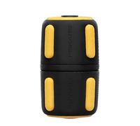 Fiskars Réparateur de Tuyau, Ø 9 mm (3/8"), avec Points de contact SoftGrip et système de Code couleur, Taille universelle, 20 g, Noir/Jaune, 1027063