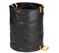 Fiskars Sac à végétaux Solid PopUp 172 L – Résistant déchirures & moisissures – Noir/Orange (135042)