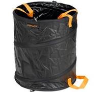 Fiskars Sac à végétaux Solid PopUp 56 L pliable Noir/Orange avec poignées (1015646)