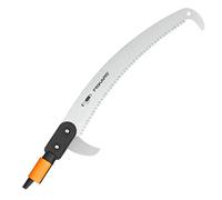 Fiskars Scie à élaguer pour manche télescopique QuikFit, Tête d'outil, Longueur: 55 cm, Lame en acier trempé, Noir/Orange, QuikFit, 1000691