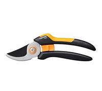 Fiskars Sécateur lame franche Solid P321 – inox, 20,1 cm, noir/orange