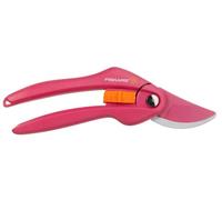 Fiskars – Sécateur à lames franches Inspiration Ruby – 20 cm, coupe 2,2 cm, rose/orange