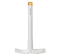 Fiskars Serfouette pour planter ou extirper les mauvaises herbes, Longueur : 32,2 cm, Blanc/Orange, Plastique renforcé de fibres de verre, Light, 1027035