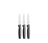 Fiskars – Set de couteaux à éplucher Functional Form – 3 pièces acier inoxydable/plastique noir