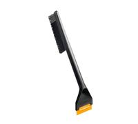 Fiskars Solid Brosse à Neige et Grattoir à glace pour Voiture, 47 cm, Grattoir Interchangeable avec Bord Dur et Bord Souple, 1078496