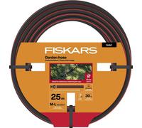Fiskars Tuyau d’arrosage Solid 19 mm (3/4”), 25 m, Noir/Rouge