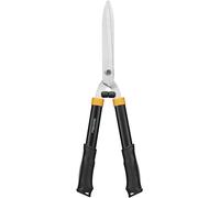 Fiskars Cisaille à haies HS21, Pour tailler les haies et les buissons, Longueur : 59 cm, Lames en acier trempé/Poignée en plastique doux au toucher, Noir/Orange, 1026827