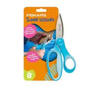 Fiskars Super ciseaux pour enfants - Puissance de coupe pour carton, mousse, feutre et plus encore avec poignées SoftGrip, pour travaux manuels et fournitures scolaires, 15,2 cm