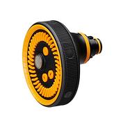 Fiskars Tête de Pistolet Pulvérisateur pour Douches multiples, à 5 Fonctions, Débit réglable en continu, Taille universelle, Noir/Orange, 1059238