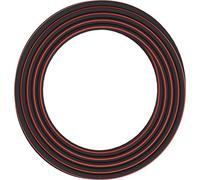 Fiskars Tuyau d'Arrosage M-L, Taille universelle, Protection contre UV, Testé sous Pression, Résistance à la torsion niveau 3 (sur 5), 25 m, Ø 1,9 cm (3/4''), 5 kg, noir/rouge, 1027100