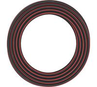 Fiskars Tuyau d'Arrosage XL, Taille universelle, Protection contre UV, Testé sous Pression, Résistance à la torsion niveau 4 (sur 5), 50 m, Ø 1,9 cm (3/4''), 11,5 kg, noir/rouge, 1027111