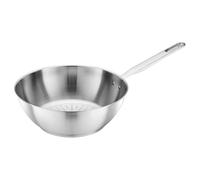 Fiskars Wok, Ø 28 cm / 4,5 L, All Steel pure, Poêle non revêtue, Convient pour toutes les cuisinières, Inox recyclé, Argent, 1065629