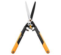 Fiskars X-Series DualAction Taille-Haie HSX96, Mode 2-en-1 pour des Coupes Rapides ou Puissantes, Lames en Acier Antiadhésif/Poignées FiberComp, Noir/Orange, 1080134