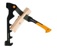 Fiskars Kit de fendeur de bois X-Series WoodXpert XA3 avec support mural et serpe Noir/Orange