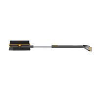 Fiskars Plus Brosse et Grattoir Télescopique pour Voiture, 2 Zones de Brossage, Grattoir avec Bord Dur et Bord Souple, Tête Pivotante, 96-121 cm, Pièces Interchangeables, 1078492