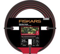 Fiskars Tuyau d’arrosage X-Series 19 mm (3/4”), 25 m, Noir/Rouge