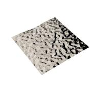 fiskenet Autocollant en métal ondulé pour décoration de fond de miroir mural (argent, 0,5 à 1,2 m)