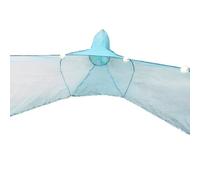 Fiskenet Fiskenet0817-aaaaaaa Filet de pêche en maille Petit piège à chalutage flottant pliable pour crabe et rivière bloquant les crevettes (4-3-1 m), vert, Fiskenet0817-aaaaaa