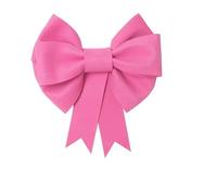 fiskenet Nœud géant en papier mousse - Accessoires pour décoration de fête - Fond d'intérieur - Décoration murale à suspendre (95-125 cm, rose)
