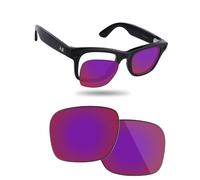 Fiskr Lentille de rechange compatible avec les lunettes Ray-Ban Meta Wayfarer RW4012 (Gen 2) 50 mm, résistantes aux chocs et ajustement parfait, Rouge-violet, Taille unique