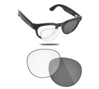 Fiskr Verres de rechange compatibles avec les lunettes intelligentes Ray-Ban Meta Headliner RW4009 50 mm, résistantes aux chocs et ajustement parfait, Photochromique clair à gris, Taille unique